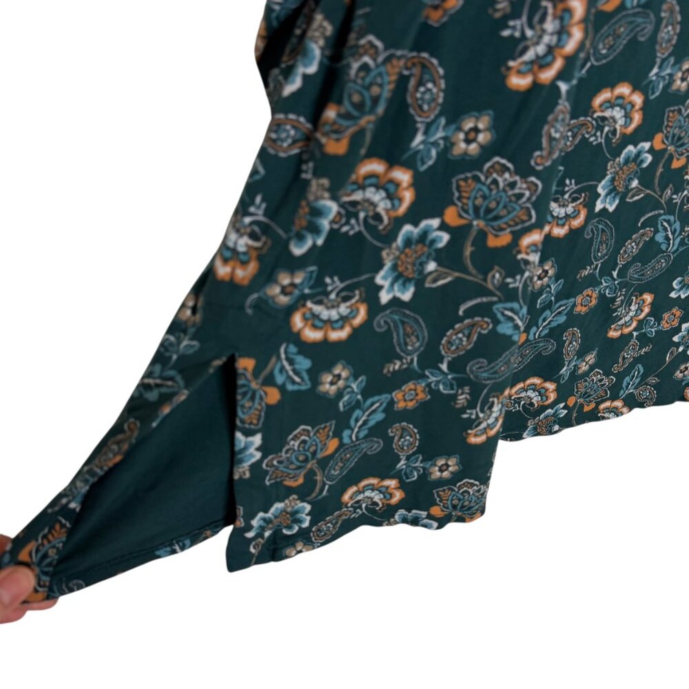 J Jill Wearever Collection Tunic Knit Top Blouse Shirt Floral Paisley 4X - Picture 5 of 11